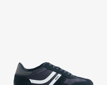 Men’s BOSS Blue Levon Logo Trainers Blue Sneakers