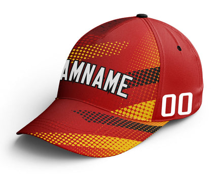 Custom Germany 2026 World Cup Jersey Sneakers Sports Shoes and Hat Combo Offer - Yellow/Red