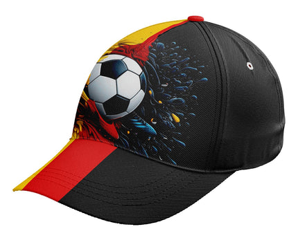 Custom Germany 2026 World Cup Jersey Sneakers Sports Shoes and Hat Combo Offer - Black/Yellow