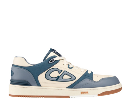 Men's Dior B57 Low-Top Blue and Cream Sneakers