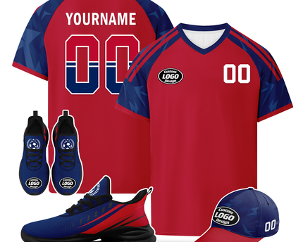 Custom Norway 2026 World Cup Jersey Sneakers and Hat Combo Offer