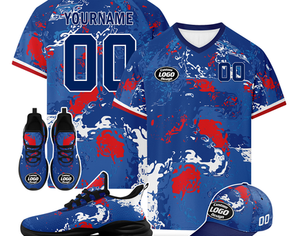 Custom Norway 2026 World Cup Jersey Sneakers and Hat Combo Offer