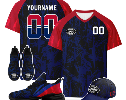 Custom Norway 2026 World Cup Jersey Sneakers and Hat Combo Offer