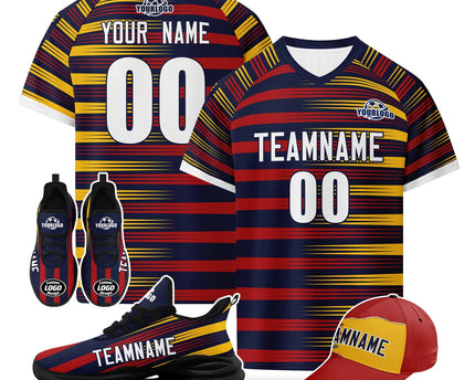 Custom Spain 2026 World Cup Jersey Sneakers and Hat Combo Offer