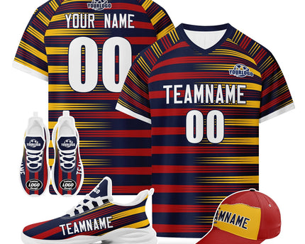 Custom Spain 2026 World Cup Jersey Sneakers and Hat Combo Offer