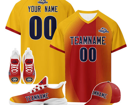 Custom Spain 2026 World Cup Jersey Sneakers and Hat Combo Offer