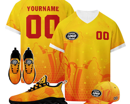 Custom 2026 World Cup Spain Jersey Sneakers and Hat Combo Offer