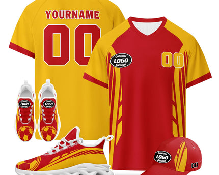 Custom 2026 World Cup Spain Jersey Sneakers and Hat Combo Offer