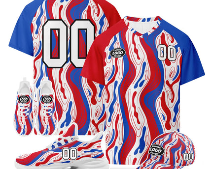 Custom United States 2026 World Cup Jersey Sneakers and Hat Combo