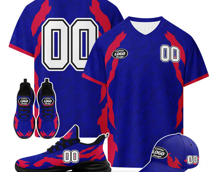 Custom United States 2026 World Cup Jersey Sneakers and Hat Combo