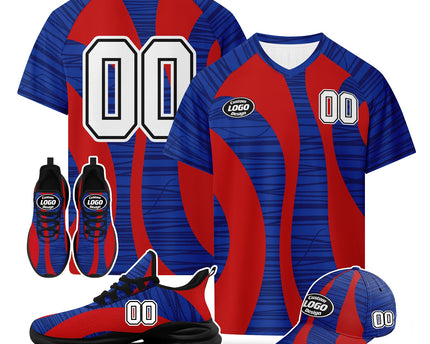 Custom United States 2026 World Cup Jersey Sneakers and Hat Combo