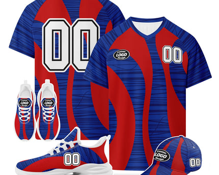 Custom United States 2026 World Cup Jersey Sneakers and Hat Combo