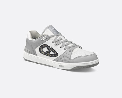 Men's Dior B57 Low-Top Gray And White Sneakers