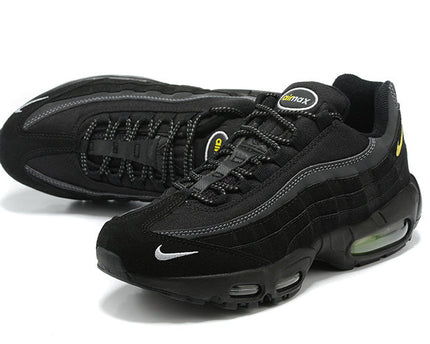 Men's Nike Air Max 95 Black Yellow Strike Shoes