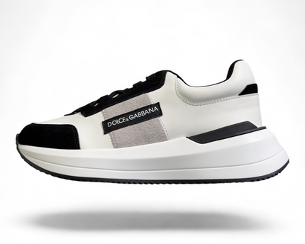 Men's Dolce & Gabbana Low-Top Platform White And Black White Sneakers