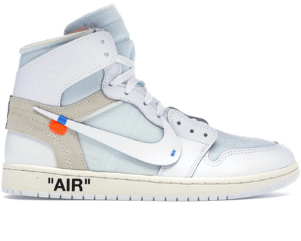 Men's Air Jordan 1 High 'High Off-White White’ Shoes
