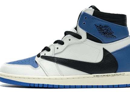 Men's Air Jordan 1 Retro High Og Sp Travis Scott Fragment Military Blue Shoes