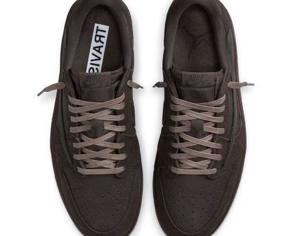 Men's Travis Scott x Air Jordan 1 Retro Low ‘ Velvet Brown and Dark Mocha' Shoes