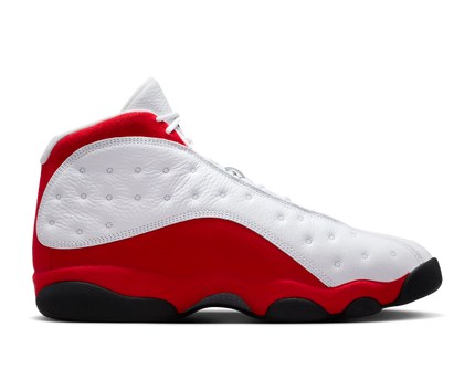 Men's Nike Air Jordan 13 Retro White and University Red Shoes