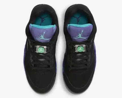 Men's Nike Air Jordan 5 Retro Black Grape Shoes