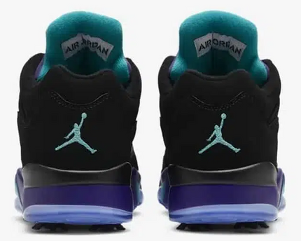 Men's Nike Air Jordan 5 Retro Black Grape Shoes