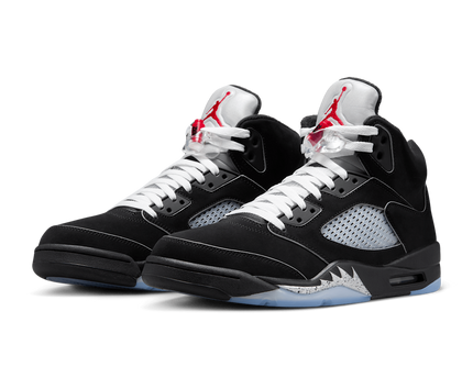 Men's Nike Air Jordan 5 Retro Black Metallic Reimagined Shoes