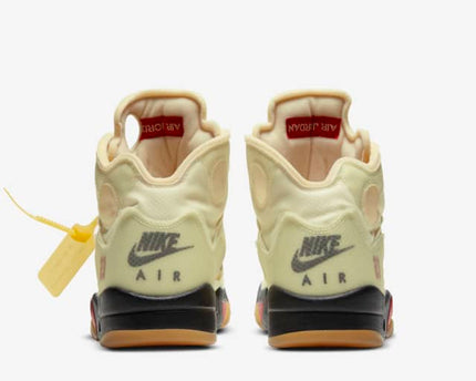Men's OFF-WHITE x Air Jordan 5 'Sail' Shoes