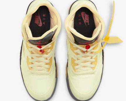 Men's OFF-WHITE x Air Jordan 5 'Sail' Shoes