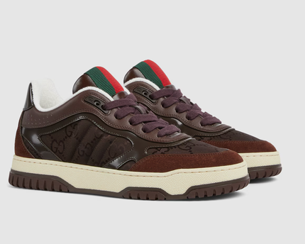 Men's Gucci Re-Web Brown Sneakers