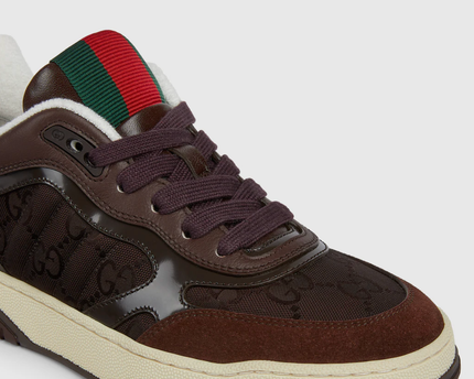 Men's Gucci Re-Web Brown Sneakers