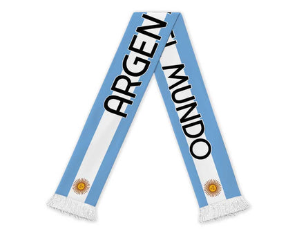 Argentina Campeon Mundial Soccer Scarf Vamos La Albiceleste