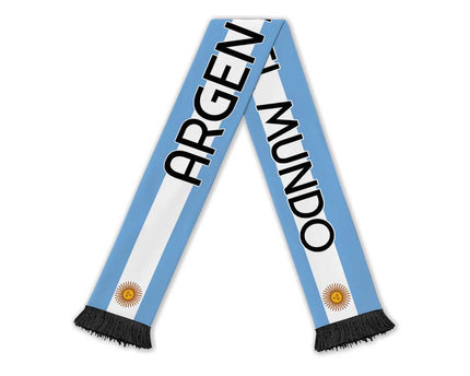 Argentina Campeon Mundial Soccer Scarf Vamos La Albiceleste