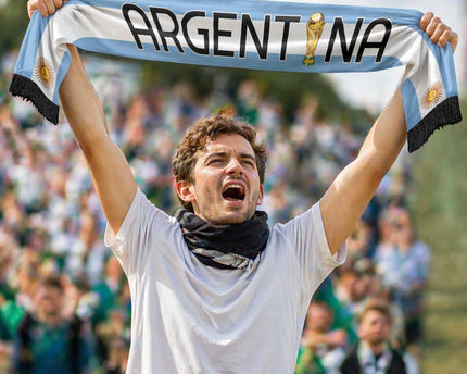 Argentina Campeon Mundial Soccer Scarf Vamos La Albiceleste