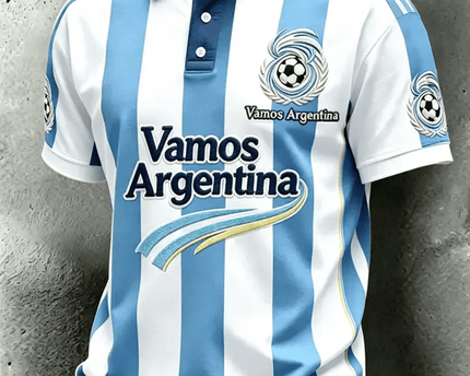 Argentina FIFA World Cup 2026 Polo Shirt Argentine National Team Merch Soccer Tournament Gifts - TradiViet