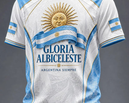 Argentina FIFA World Cup 2026 T-Shirt Gloria Albiceleste Argentina Siempre Merch Presents