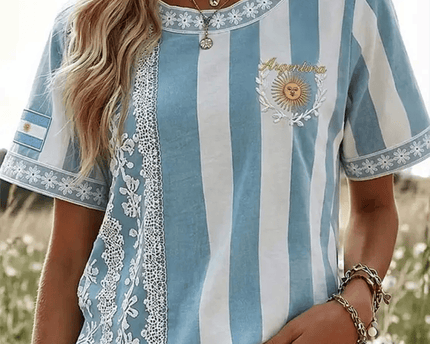 Argentina FIFA World Cup 2026 T-Shirt Women's Argentine National Team Merch Gift For Grandmas