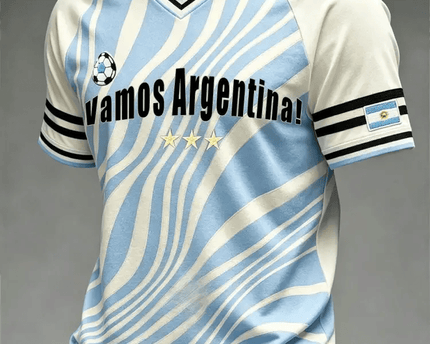 Argentina FIFA World Cup 2026 V-Neck Shirt Argentine National Team Merch Soccer Themed Gifts - TradiViet