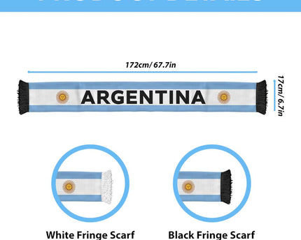 Argentina Football 2026 Soccer Scarf Flag Style