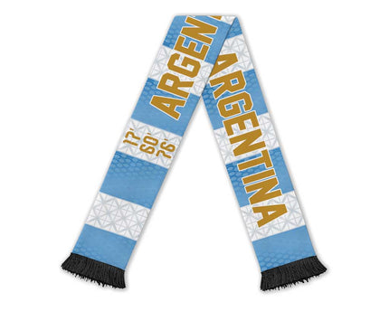Argentina Hattrick WC26 Soccer Scarf Triple Strike Football Albiceleste Fan