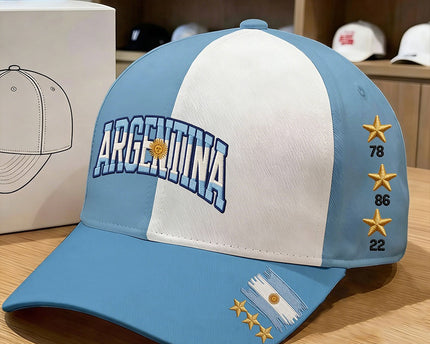 Argentina Soccer FIFA World Cup 2026 Hat Game Day Merch Baseball Cap Best Football Gifts For Men