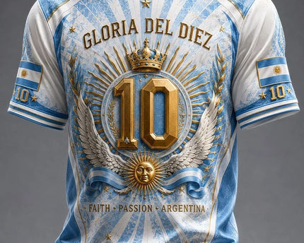 Argentina World Cup 2026 T-Shirt Gloria Del Diez Faith Passion Argentina Merch Game Day Gifts
