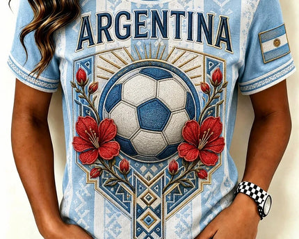 Argentina World Cup 2026 T-Shirt Vamos Argentina Merch Presents For Soccer Her