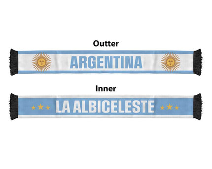 Argentina World Football 2026 Soccer Scarf National Pride Never Stops