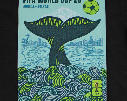 2026 FIFA World Cup Seattle Poster Black T-Shirt - Youth