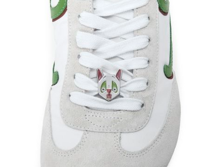 Men's Loewe Ballet Runner 2.0 In Nylon And Calfskin Green Sneaker