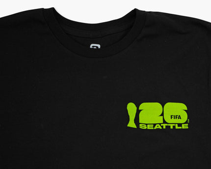 2026 FIFA World Cup Seattle Poster Black T-Shirt - Youth