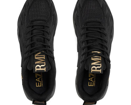 Men's EA7 Infinity Venom Black & Gold Sneakers