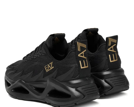 Men's EA7 Infinity Venom Black & Gold Sneakers