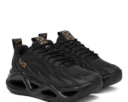 Men's EA7 Infinity Venom Black & Gold Sneakers