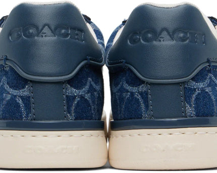Men's Coach Clip Low-Top Skateboard Blue Lowline Sneakers